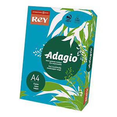  Krāsains papīrs REY 51 A4 250lap 160g spilgti zila krāsa