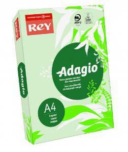  Krāsains papīrs REY 09 A4 80g 500lap gaiši zaļš  Hover
