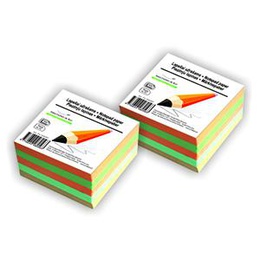  Piezīmju bloks līmēts 90x90mm krāsains 500lapas SMLT