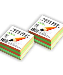  Piezīmju bloks līmēts 90x90mm krāsains 500lapas SMLT  Hover