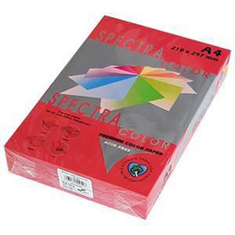  Krāsains papīrs A4 80g 500lap Red IT 250 Spectra