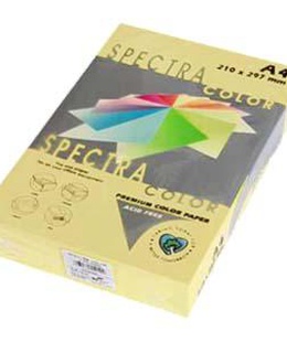  Krāsains papīrs A4 160g 250lap IVORY IT100 gaiši dzeltens  Hover