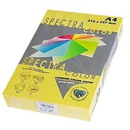  Krāsains papīrs A4 160g 250lap Yellow IT 160 Spectra