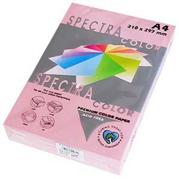  Krāsains papīrs A4 160g 250lap Pink IT 170 Spectra