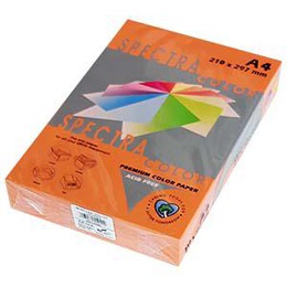  Krāsains papīrs A4 160g 250lap oranža IT240 Saffron