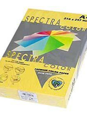  Krāsains papīrs A4 120g 250lap dzeltens IT160 Yellow Spectra  Hover