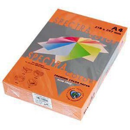  Krāsains papīrs A4 120g 250lap oranža IT240 Saffron