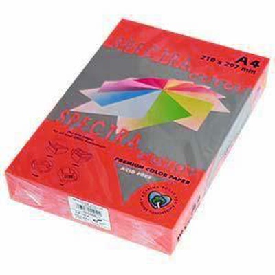  Krāsains papīrs A4 120g 250lap sarkans IT250 RED Spectra