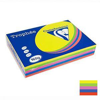  Papīrs Trophee asorti/intens.A4/160g/250