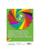  Krāsains kartons A4,  16 krāsas divpusējs 190g/m2