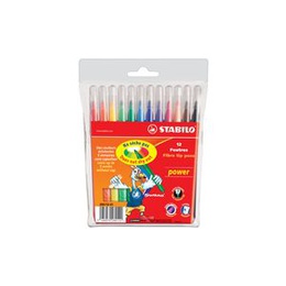  Flomasteri Stabilo POWER | 12 krāsas