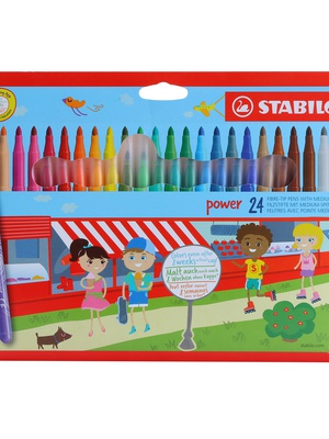  Flomasteri Stabilo POWER | 24 krāsas  Hover