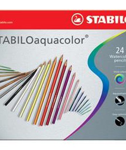  Akvareļzīmuļi STABILO AQUACOLOR | 24 krāsas  Hover