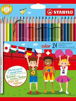  Krāsainie zīmuļi STABILO COLOR | 24 krāsas  Hover