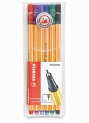  Tintes pildspalvu komplekts STABILO POINT 88 |0.4 mm| 6 krāsas