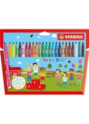  Flomasteri Stabilo Trio A-Z | 24 krāsas