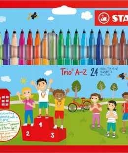  Flomasteri Stabilo Trio A-Z | 24 krāsas  Hover