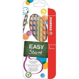  Krāsainie zīmuļi kreiļiem STABILO EASYcolors | 6 krāsas