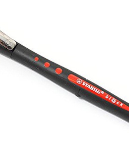  Tintes pildspalva STABILO BL@CK |0.3 mm| Sarkana  Hover