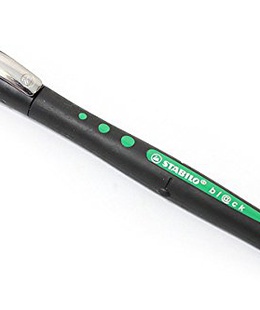  Tintes pildspalva STABILO BL@CK |0.3mm| Zaļa  Hover