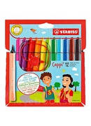  Flomasteri Stabilo Cappi | 12 krāsas