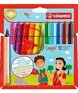  Flomasteri Stabilo Cappi | 12 krāsas  Hover
