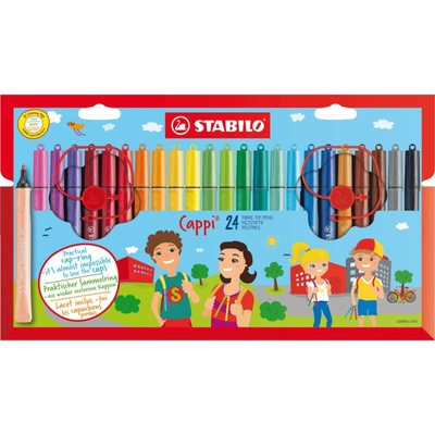  Flomasteri Stabilo Cappi | 24 krāsas