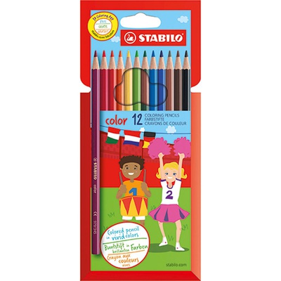  Krāsainie zīmuļi STABILO COLOR | 12 krāsas