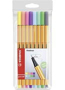  Tintes pildspalvu komplekts STABILO POINT  pasteļkrāsas|0.4 mm| 8 krāsas