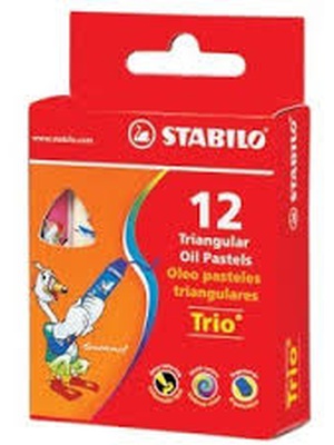  Eļļas pasteļkrītiņi STABILO TRIO | 24 krāsas  Hover
