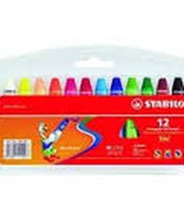  Eļļas pasteļkrītiņi  STABILO TRIO | 12 krāsas  Hover