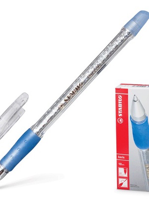  Lodīšu pildspalva STABILO KERIS |0.3 mm| Zila  Hover