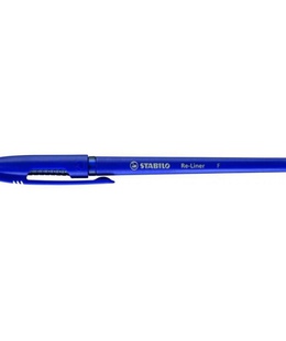  Lodīšu pildspalva STABILO RE-LINER F |0.5 mm| Zila  Hover