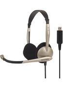Austiņas Koss | Headphones | CS100USB | Wired | On-Ear | Microphone | Noise canceling | Gold