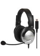 Austiņas Koss | Gaming headphones | SB45 USB | Wired | On-Ear | Microphone | Noise canceling | Silver/Black