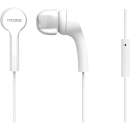 Austiņas Koss | Headphones | KEB9iW | Wired | In-ear | Microphone | White