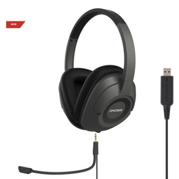 Austiņas Koss | Headphones | SB42 USB | Wired | On-Ear | Microphone | Black/Grey
