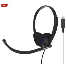 Austiņas Koss | Headphones | CS200 USB | Wired | On-Ear | Microphone | Black