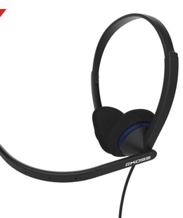 Austiņas Koss | Headphones | CS200 USB | Wired | On-Ear | Microphone | Black  Hover