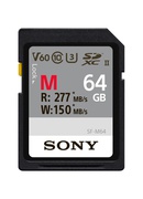  Sony | 64GB SF-M Series SDXC Class10 UHS-II U3 V60 Tough Memory Card | 64 GB | SDXC | Flash memory class 10