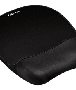  Fellowes | Mouse pad with wrist pillow | 202 x 235 x 25.4 mm | Black  Hover
