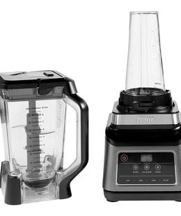Blenderis NINJA Mixer Blender 2in1 with Auto IQ | BN750EU | Tabletop | 1200 W | Jar material Plastic | Jar capacity 2.1+0.7 L | Ice crushing | Black/Silver  Hover