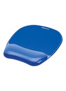  Fellowes | Mouse pad with wrist support CRYSTAL | Mouse pad with wrist pillow | 230 x 202 x 32 mm | Blue