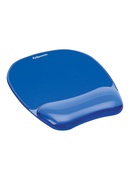  Fellowes | Mouse pad with wrist support CRYSTAL | Mouse pad with wrist pillow | 230 x 202 x 32 mm | Blue Hover