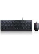 Tastatūra Lenovo | Essential | Essential Wired Keyboard and Mouse Combo - US English with Euro symbol | Black | Keyboard and Mouse Set | Wired | Mouse included | US | Black | USB | English | Numeric keypad