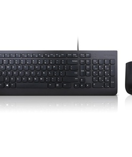 Tastatūra Lenovo | Essential | Essential Wired Keyboard and Mouse Combo - US English with Euro symbol | Black | Keyboard and Mouse Set | Wired | Mouse included | US | Black | USB | English | Numeric keypad  Hover