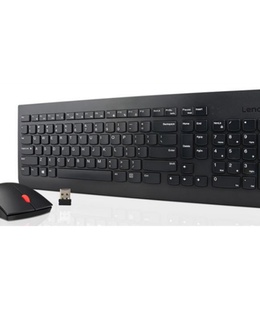 Lenovo | Essential | Essential Wireless Keyboard and Mouse Combo - US English with Euro symbol | Keyboard and Mouse Set | Wireless | Mouse included | US | Black | Numeric keypad | Wireless connection  Hover