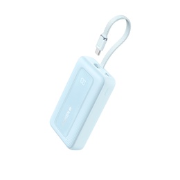  Anker | Power Bank with Built-In USB-C Cable | A1689031 | 20000 mAh | 30W Output | Blue