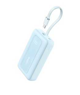  Anker | Power Bank with Built-In USB-C Cable | A1689031 | 20000 mAh | 30W Output | Blue  Hover