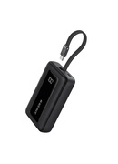  Anker | Power Bank with Built-In USB-C Cable | A1689H11 | 20000 mAh | 30W Output | Black